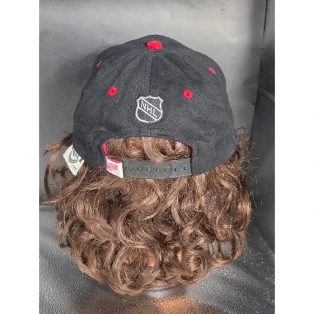 Detroit Red Wings CCM Hockey Hat Black Snapback Youth NHL Baseball Cap Kidcore